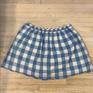 Gingham mini skirt